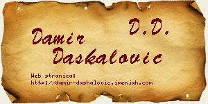 Damir Daskalović vizit kartica